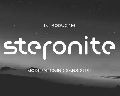 Steronite Sans Serif font