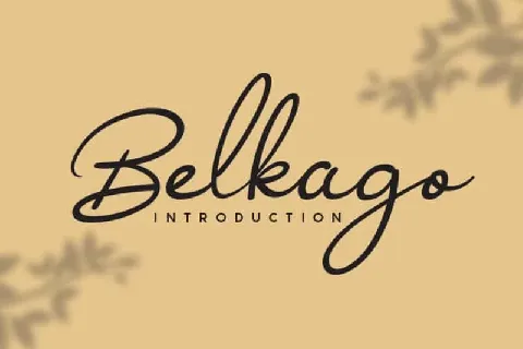 Belkago Handwritten font