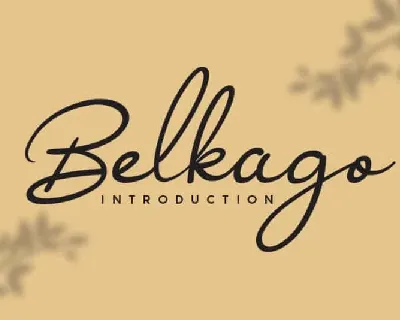 Belkago Handwritten font