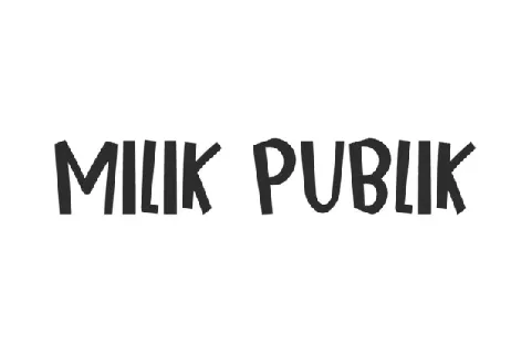 Milik Publik font