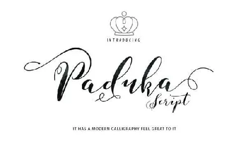 Paduka Script Free font