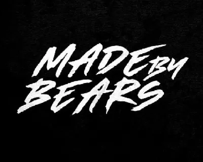Made By Bears Brush font