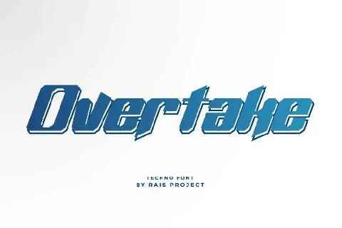 Overtake Demo font