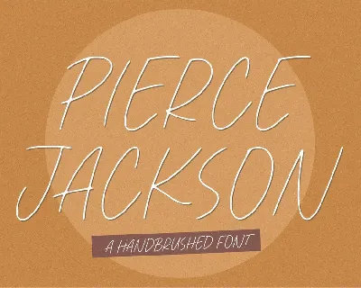 Pierce Jackson font