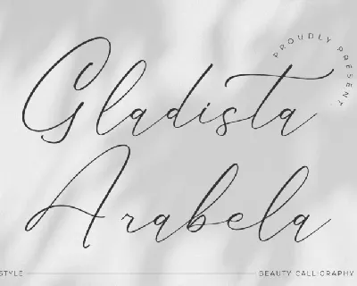 Gladista Arabela font