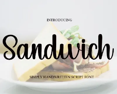 Sandwich Typeface font