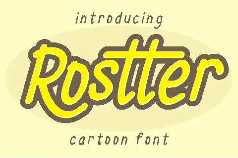 Rostter Display font