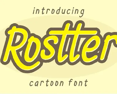 Rostter Display font