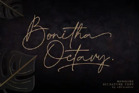 Bonitha Octavy Signature font