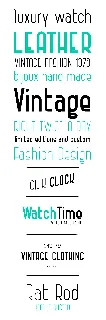 Vintage Straps Family font