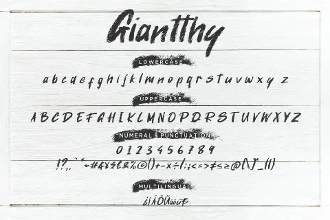 Giantthy font