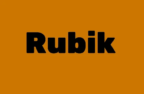 Rubik Family font