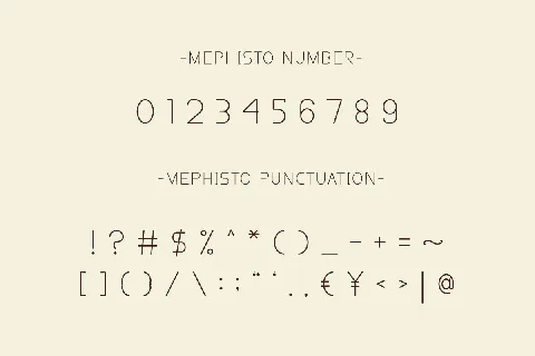 Mephisto font