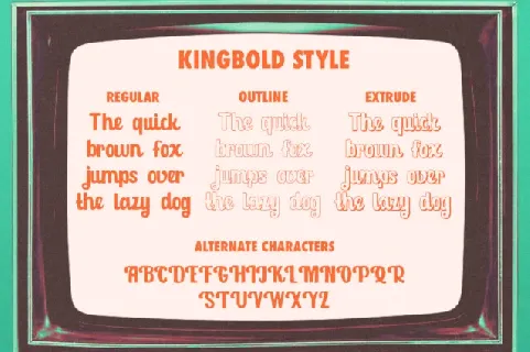 Kingbolt font