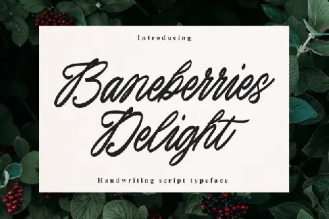 Baneberries Delight font