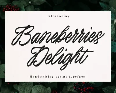 Baneberries Delight font