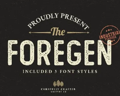 The Foregen Vintage font
