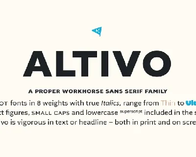 Altivo Family font