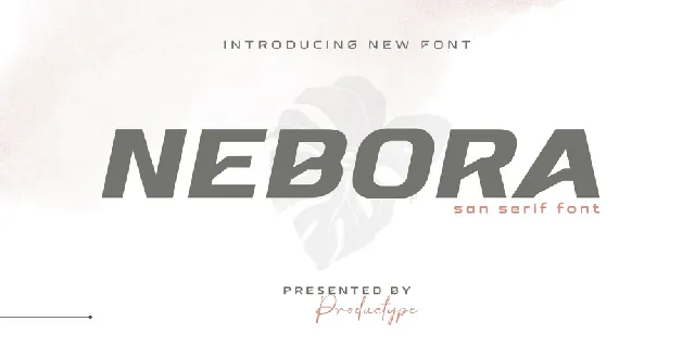 NEBORA font