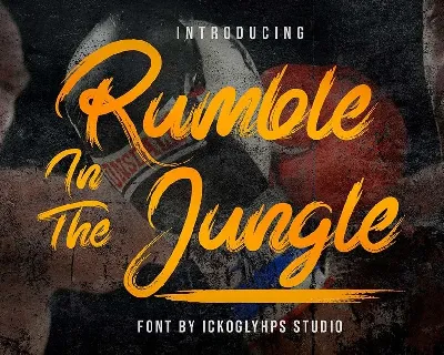 Rumble in Jungle font