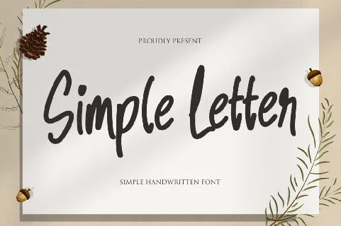 Simple Letter font