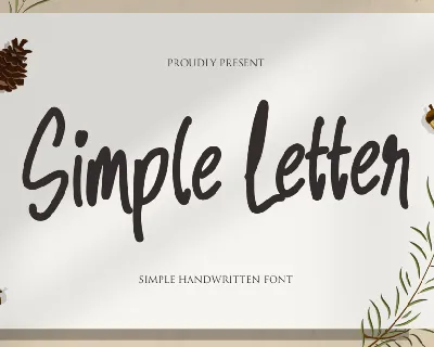 Simple Letter font