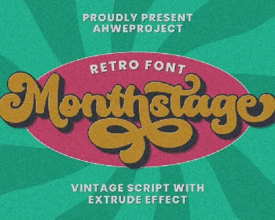 Monthstage font