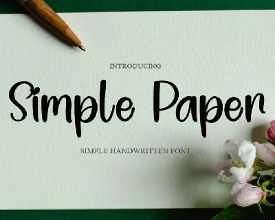 Simple Paper font