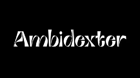 Ambidexter font