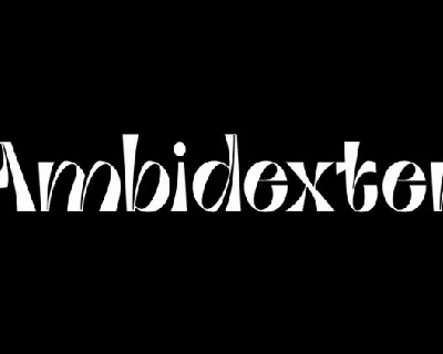 Ambidexter font