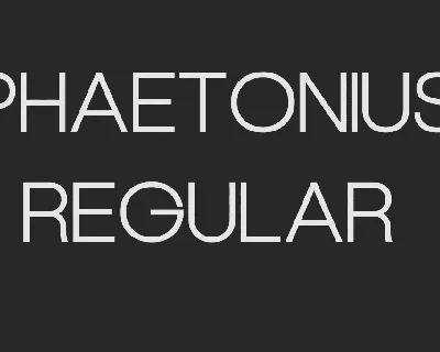 Phaetonius font