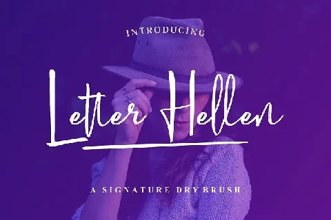 Letter Hellen Signature font