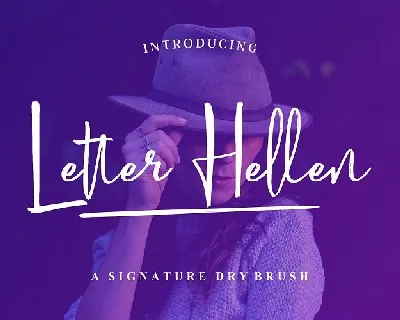 Letter Hellen Signature font