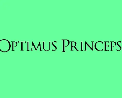 Optimus Princeps font