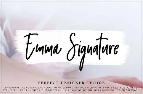 Emma Signature Free font
