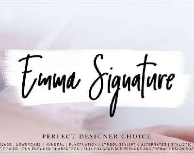 Emma Signature Free font
