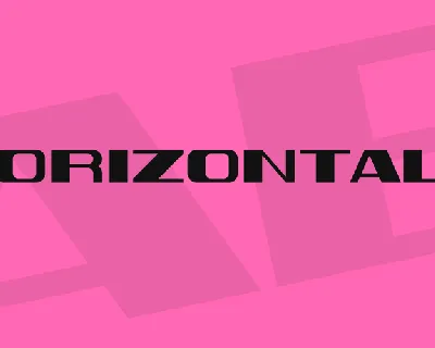 Horizontale font