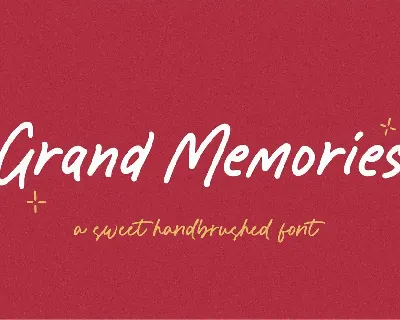 Grand Memories font