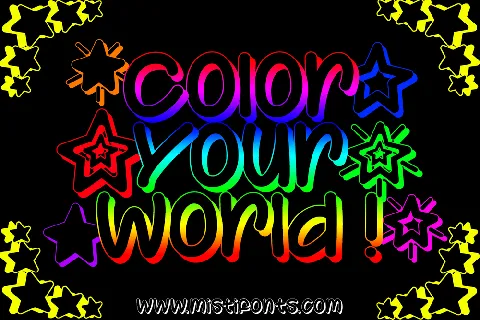 Color Your World font