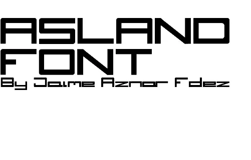 Asland font