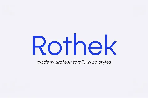 Rothek font