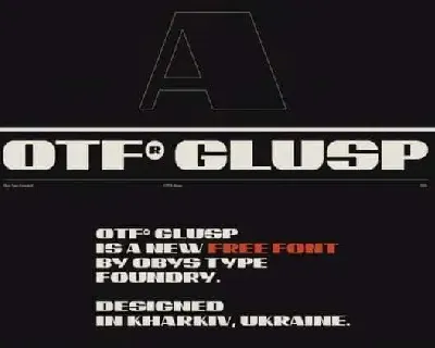 OTF Glusp Display font