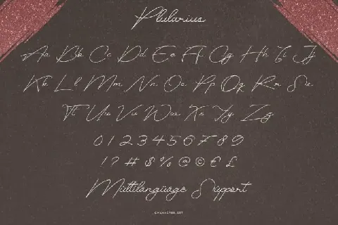Plularius Signature Script font