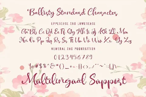 Ballisty Script font