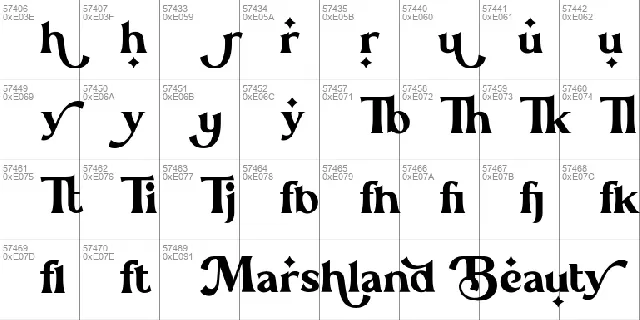 Marshland Beauty font
