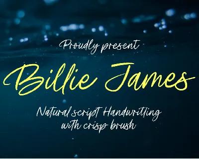 Billie James font