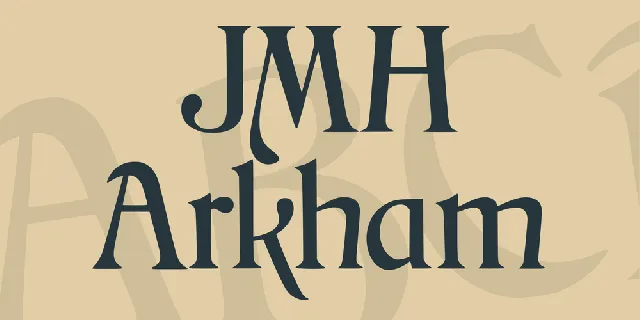 JMH Arkham font