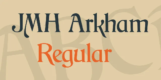 JMH Arkham font