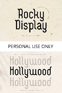 Rocky Display font