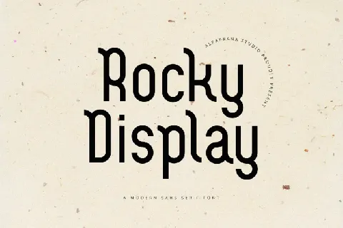 Rocky Display font